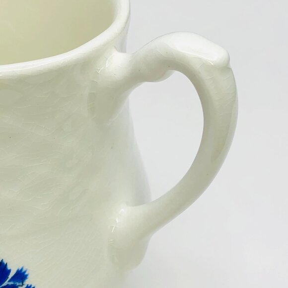 Vintage 60s Enoch Wedgwood Tunstall BLUE ROSE Ironstone Creamer Chateaucore - Picture 5 of 9